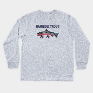 Rainbow Trout Kids Long Sleeve T-Shirt